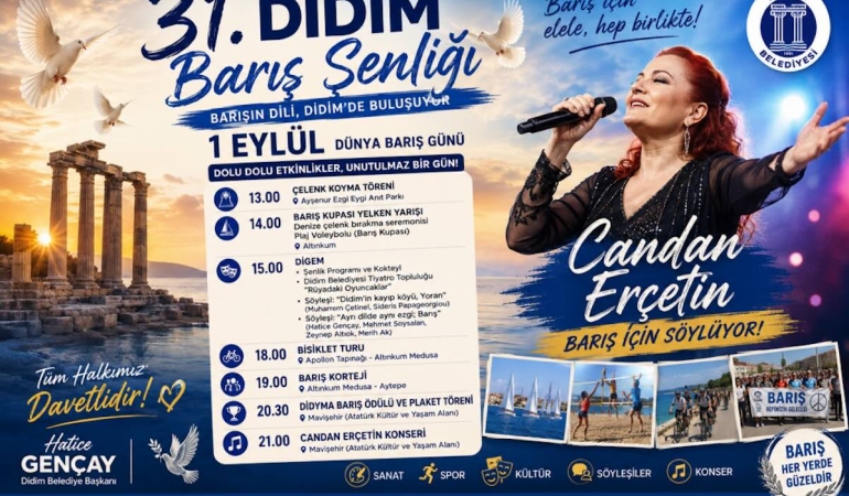 31. Didim Barış Şenliği: Candan Erçetin barış için söyleyecek