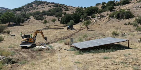 Büyükşehirden Çine Bedirler’de 1350 metrelik su hattı mesaisi