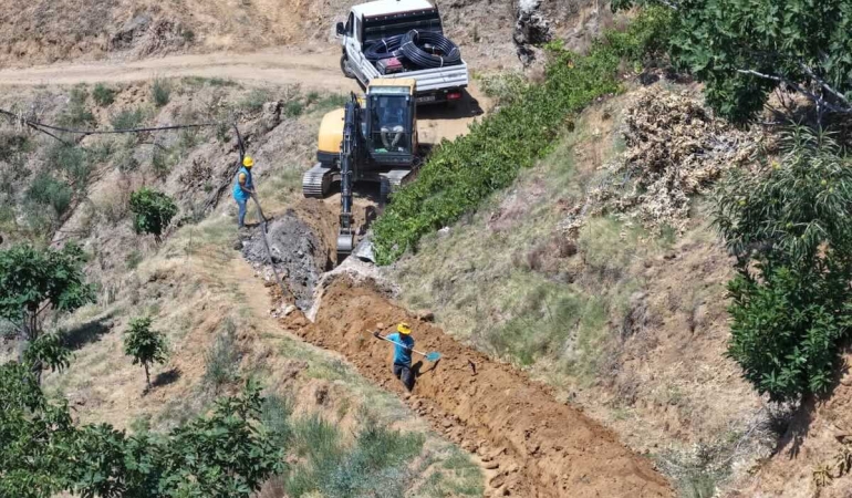 Büyükşehirden Sultanhisar’a 2,4 milyonluk yeni su hattı