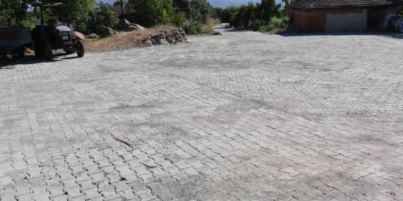 Bozdoğan Eymir Mahallesi’ne modern dokunuş: Parke taşı döşendi!