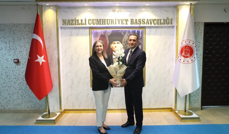 Nazilli Kaymakamı Kan’dan Başsavcı Karartı’ya ‘hayırlı olsun’ ziyareti
