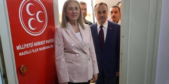 Nazilli Kaymakamı Kan, MHP İlçe Başkanı Yorgancı’yı ziyaret etti