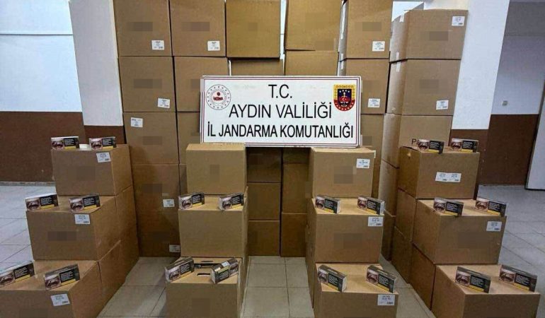 Köşk’te kaçak tütün operasyonu: 630 bin makaron ele geçirildi