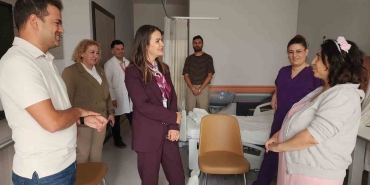 Başhekim Özbağçıvan, Kadın Doğum Servisinde incelemelerde bulundu