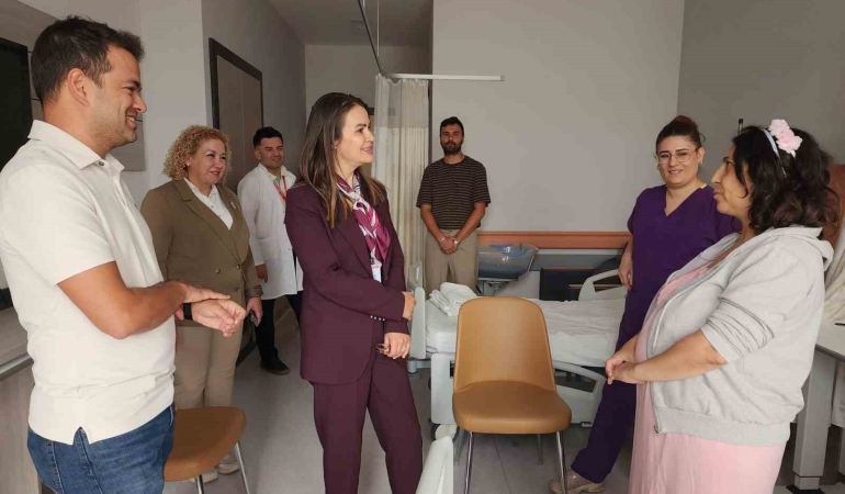 Başhekim Özbağçıvan, Kadın Doğum Servisi’ni ziyaret etti