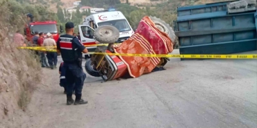 Köşk’te seyyar pide fırını taşıyan traktör devrildi: 1 ölü, 1 yaralı